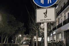 Muet-Analog-Schild